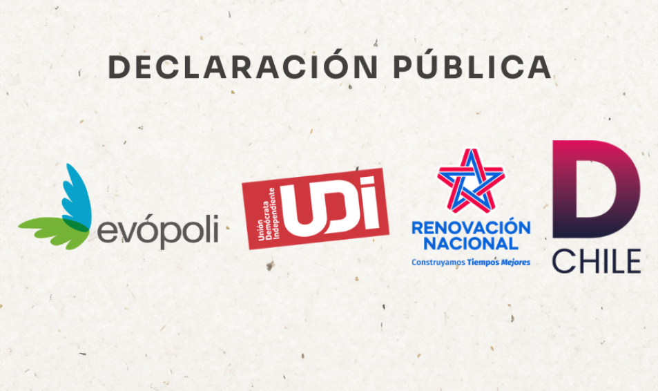 Chile Vamos y Demócratas sellan pacto parlamentario en un gesto histórico de unidad