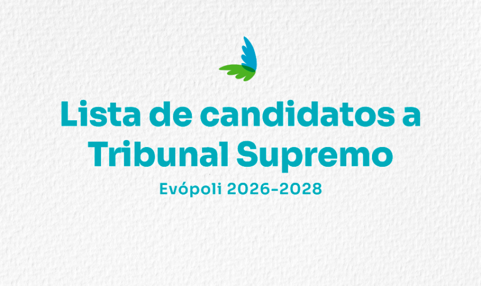 Lista de candidatos a Tribunal Supremo Evópoli 2026-2028